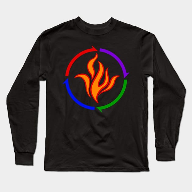 The Stalking Embers Long Sleeve T-Shirt by Khalico